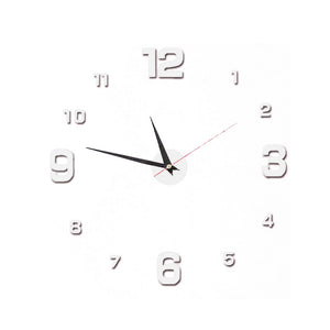 40cm Frameless Modern DIY 3D Wall Clock_14