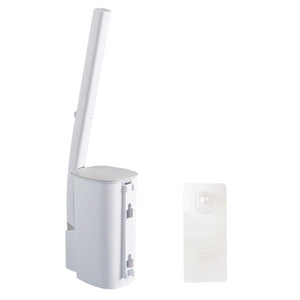 Wall-Mounted Toilet Brush Set with Storage Caddy and 8 Refill Heads_3