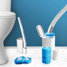 Wall-Mounted Toilet Brush Set with Storage Caddy and 8 Refill Heads_13