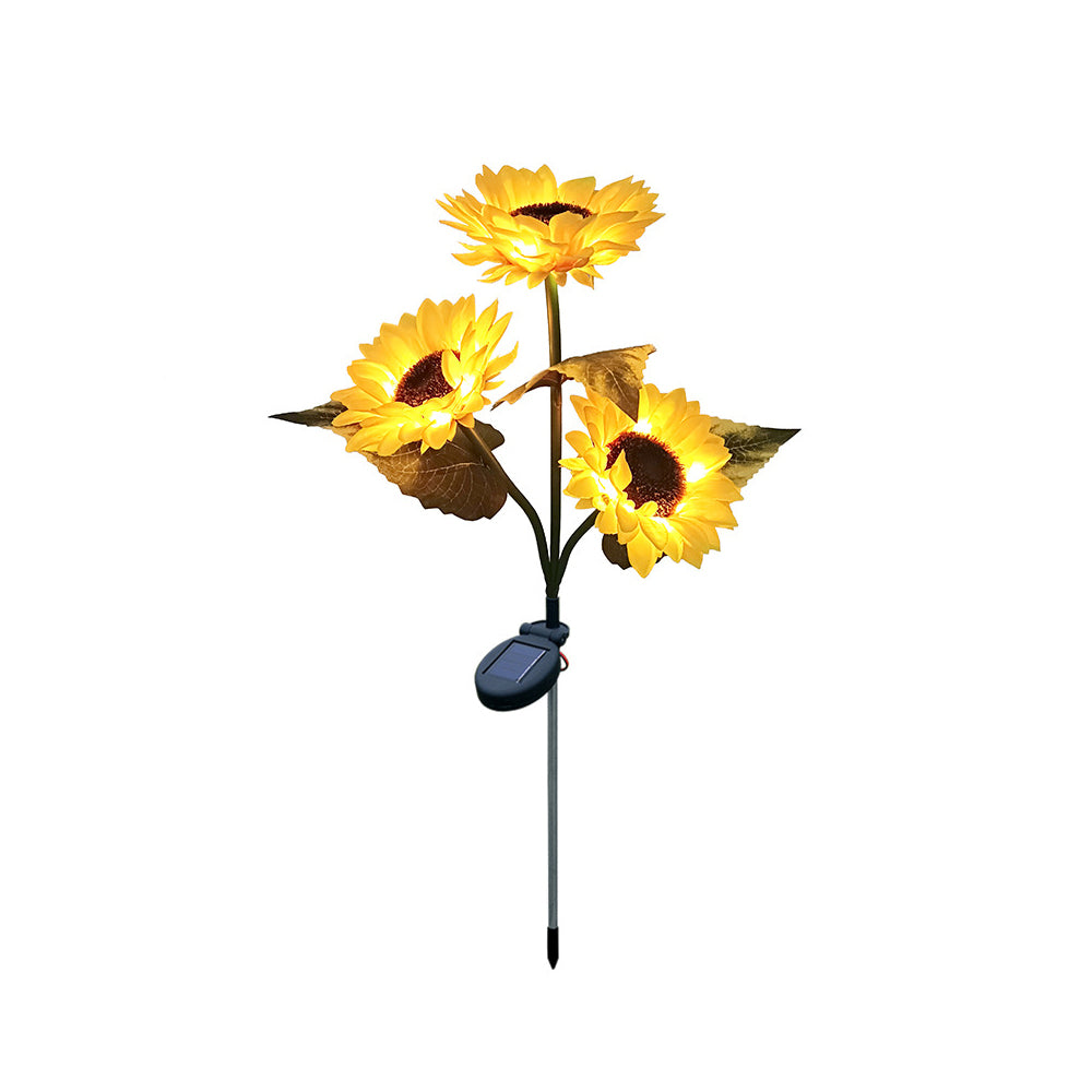 Outdoor Sunflower Solar Garden Stake Lights_11
