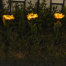 Outdoor Sunflower Solar Garden Stake Lights_1