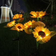 Outdoor Sunflower Solar Garden Stake Lights_2