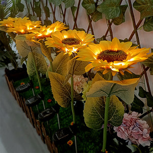 Outdoor Sunflower Solar Garden Stake Lights_3