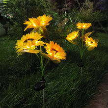 Outdoor Sunflower Solar Garden Stake Lights_4