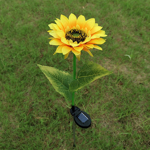 Outdoor Sunflower Solar Garden Stake Lights_5