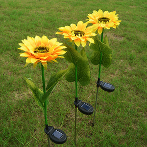 Outdoor Sunflower Solar Garden Stake Lights_8