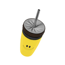 Double Walled Coverless Insulated Straw Cup with Creative Twisting Lid_1