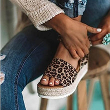 Women Open Toe Ankle Strap Casual Espadrilles Platform Sandals_2