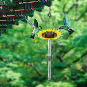 Outdoor Sunflower Solar Bird Feeding Tray_3