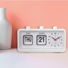 Desktop Vintage Flip Clock Mechanical Alarm Clock with Calendar_13