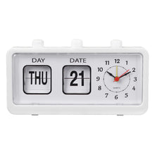 Desktop Vintage Flip Clock Mechanical Alarm Clock with Calendar_2