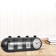Desktop Vintage Flip Clock Mechanical Alarm Clock with Calendar_7