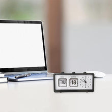 Desktop Vintage Flip Clock Mechanical Alarm Clock with Calendar_19