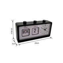 Desktop Vintage Flip Clock Mechanical Alarm Clock with Calendar_20