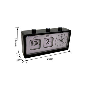 Desktop Vintage Flip Clock Mechanical Alarm Clock with Calendar_20
