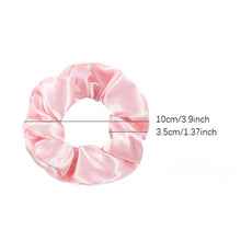 Silky Satin Elastic Scrunchies Ponytail Holders_10