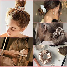 Silky Satin Elastic Scrunchies Ponytail Holders_17