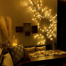 144LED Artificial Plants Vine Tree Willow Rattan Lights_8