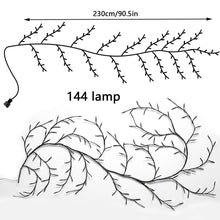 144LED Artificial Plants Vine Tree Willow Rattan Lights_10