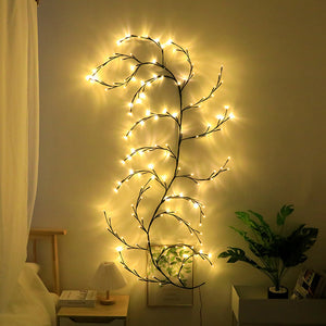 144LED Artificial Plants Vine Tree Willow Rattan Lights_1