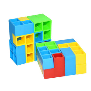 48 PCs Russian Jenga Interactive Stackable Building Blocks Kid's Toy_3