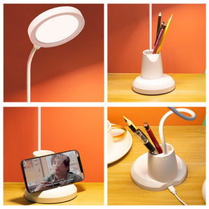 Flexible Hose Eye-Caring Table Lamp for Bedroom Dorm_19