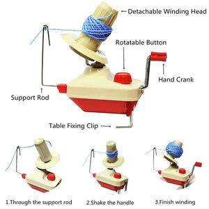 DIY Crafting Manual Operations Hand Cranking Wool Yarn Winding Machine_11