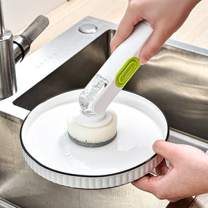 Long-Handle Liquid-Filled Cleaning Brush with Replaceable Head_12