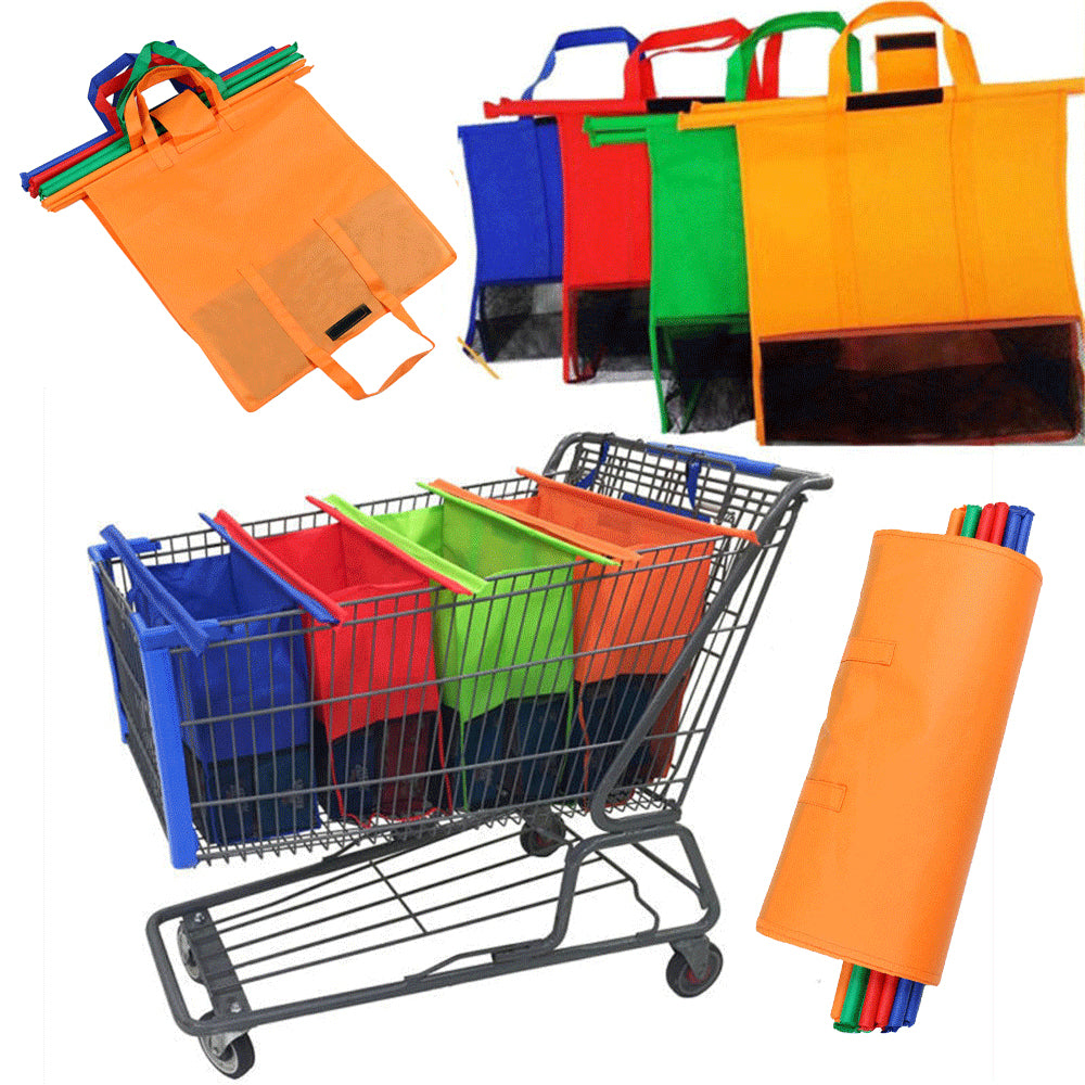 Set of 4 Reusable Shopping Tote Bags_0