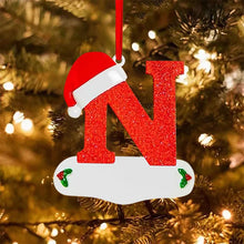 Personalized DIY Christmas 26 Letters Ornaments Xmas Tree Hanging Decor_5