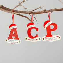 Personalized DIY Christmas 26 Letters Ornaments Xmas Tree Hanging Decor_1