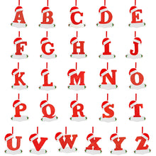Personalized DIY Christmas 26 Letters Ornaments Xmas Tree Hanging Decor_0