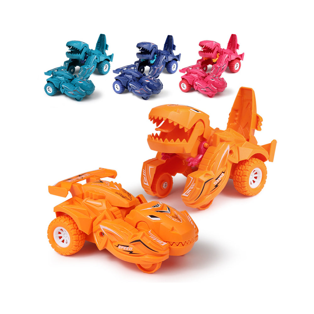 Automatic Transform Inertial Sliding Dinosaur Stunt Car_0