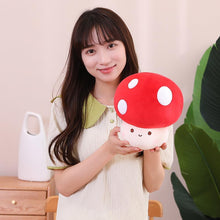 23cm Cute Mushroom Plush Stuffed Hugging Throw Pillow_11