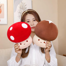 23cm Cute Mushroom Plush Stuffed Hugging Throw Pillow_10