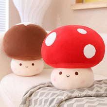 23cm Cute Mushroom Plush Stuffed Hugging Throw Pillow_2