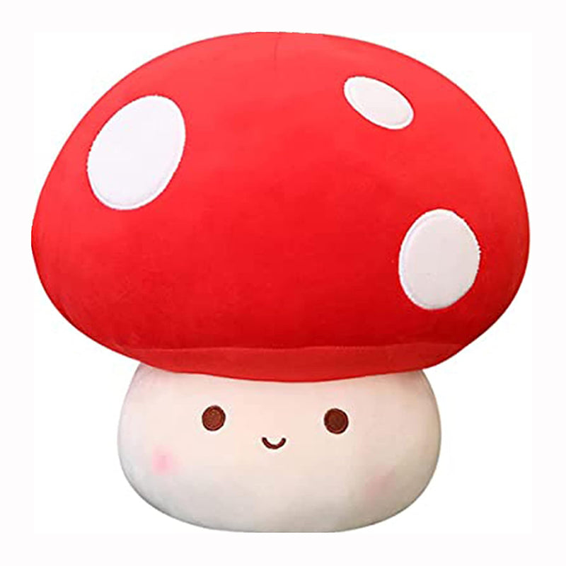 23cm Cute Mushroom Plush Stuffed Hugging Throw Pillow_0