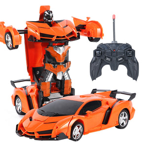 2-in-1 Remote-Control Transforming Robot Toy Car_4