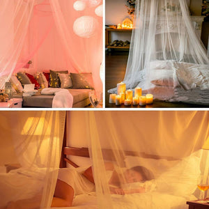 Large Dome Hanging Bed Mosquito Mesh Net Tent for Bed Canopy_18