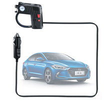 Portable Car Tire Pressure Gauge Air Inflator Pump with LED Safety Hammer_3