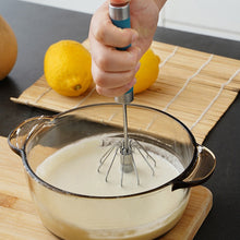 1pcs Portable Stainless Steel Semi-Automatic Rotary Whisk for Home Baking_8