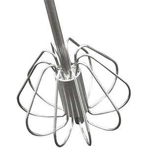 1pcs Portable Stainless Steel Semi-Automatic Rotary Whisk for Home Baking_2
