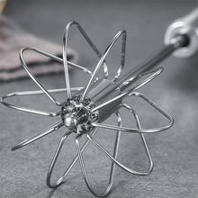 1pcs Portable Stainless Steel Semi-Automatic Rotary Whisk for Home Baking_5