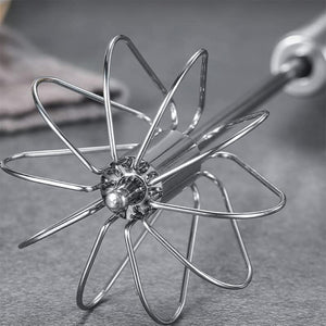 1pcs Portable Stainless Steel Semi-Automatic Rotary Whisk for Home Baking_5
