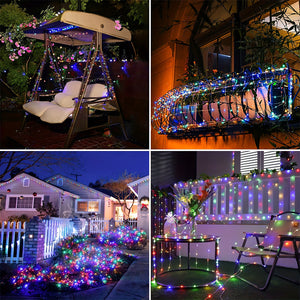 Outdoor Solar Powered Copper Wire String Lights_7