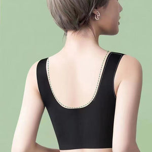 Wireless Ice Silk Chest Wrap Push Up Tank Bra_2