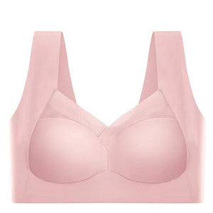 Wireless Ice Silk Chest Wrap Push Up Tank Bra_26