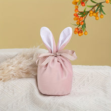 5/10pcs Easter Bunny Rabbit Bags Ears Velvet Bag Gift Box_9