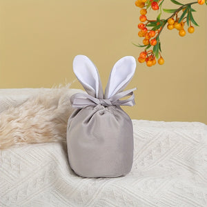 5/10pcs Easter Bunny Rabbit Bags Ears Velvet Bag Gift Box_10