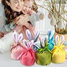 5/10pcs Easter Bunny Rabbit Bags Ears Velvet Bag Gift Box_13